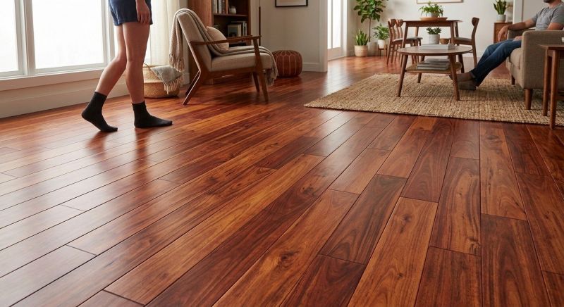 Cherry Floor Installation in Norton, MA