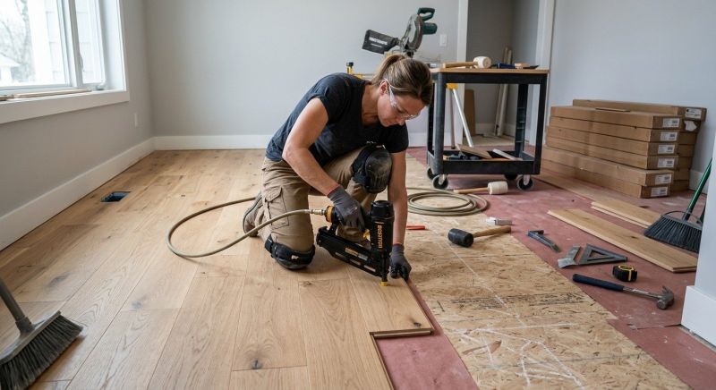 Hardwood Floor Installation in Foxboro, MA