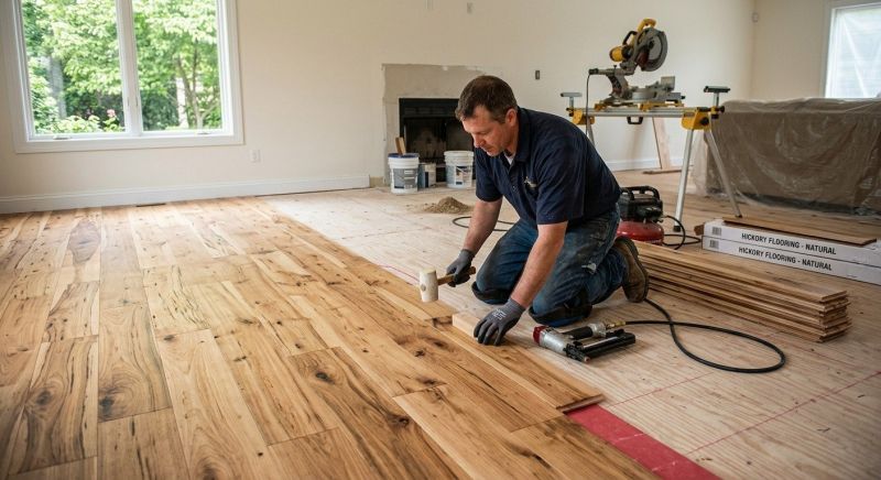 Hickory Floor Installation in Providence, RI