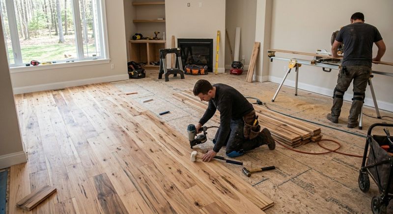 Hickory Floor Installation in Providence, RI