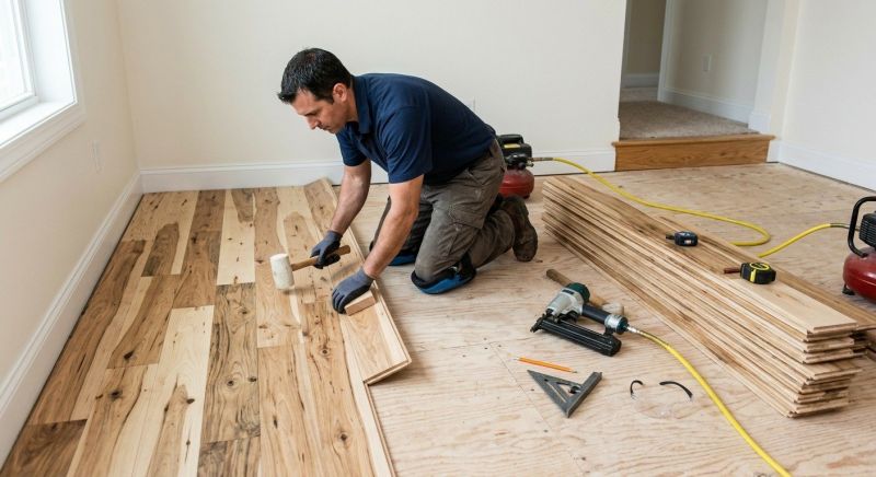 Hickory Floor Installation in Providence, RI