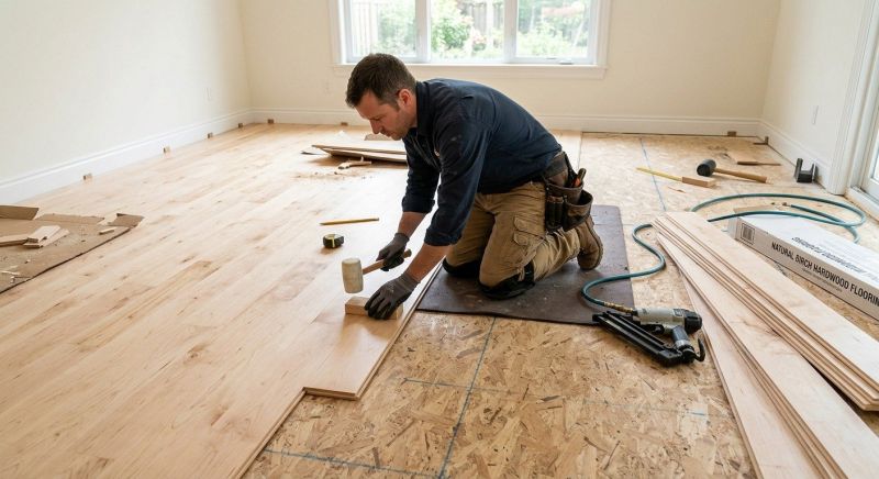 Maple Flooring Installation in Exeter, RI