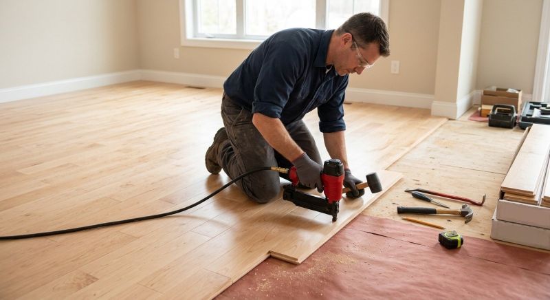 Maple Flooring Installation in Foxboro, MA