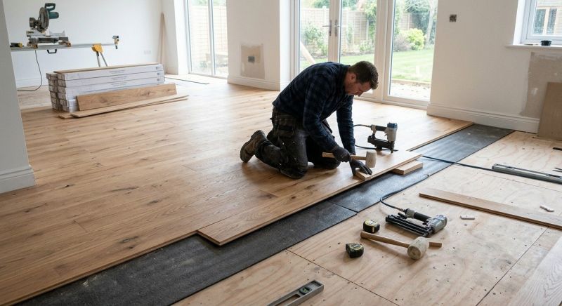 Oak Floor Installation in Johnston, RI