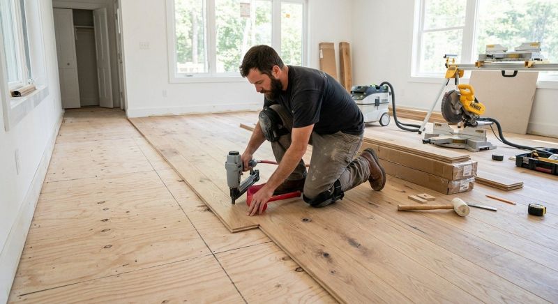 Oak Floor Installation in Johnston, RI