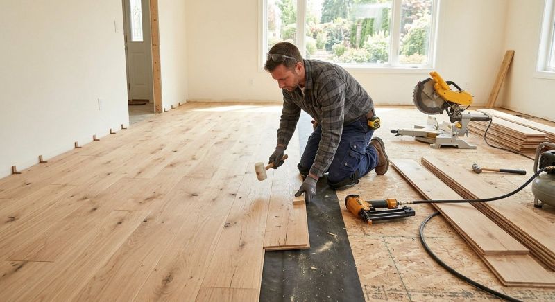 Oak Floor Installation in Providence, RI