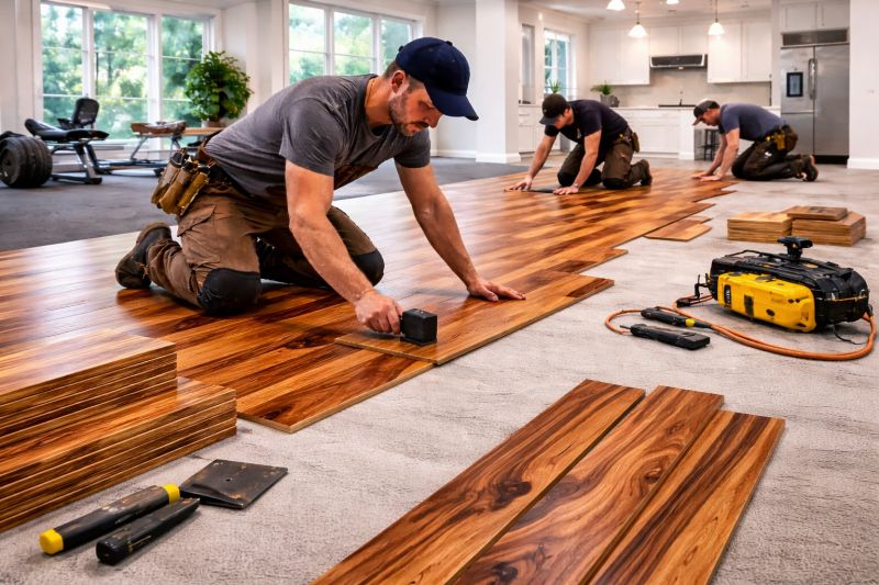Teak Flooring Installation in Providence, RI