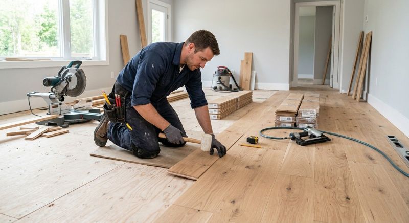 Wood Floor Replacement in Exeter, RI