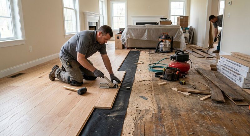 Wood Floor Replacement in Jamestown, RI