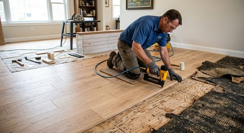 Wood Floor Replacement in Sharon, MA